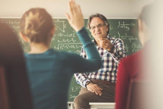 College alternatives cannot compete with the relationships on your campus like these students with their professor.