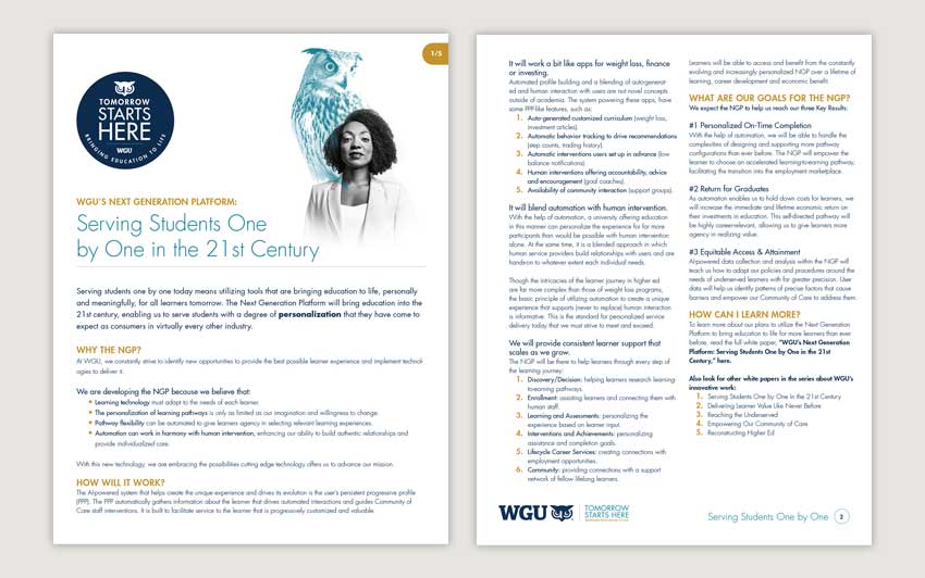Western Governors University White Paper