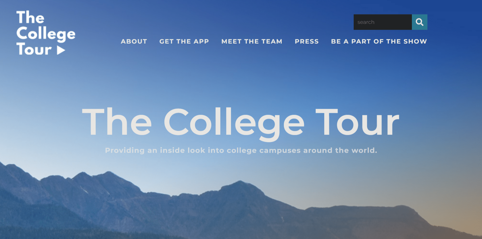 college tour website