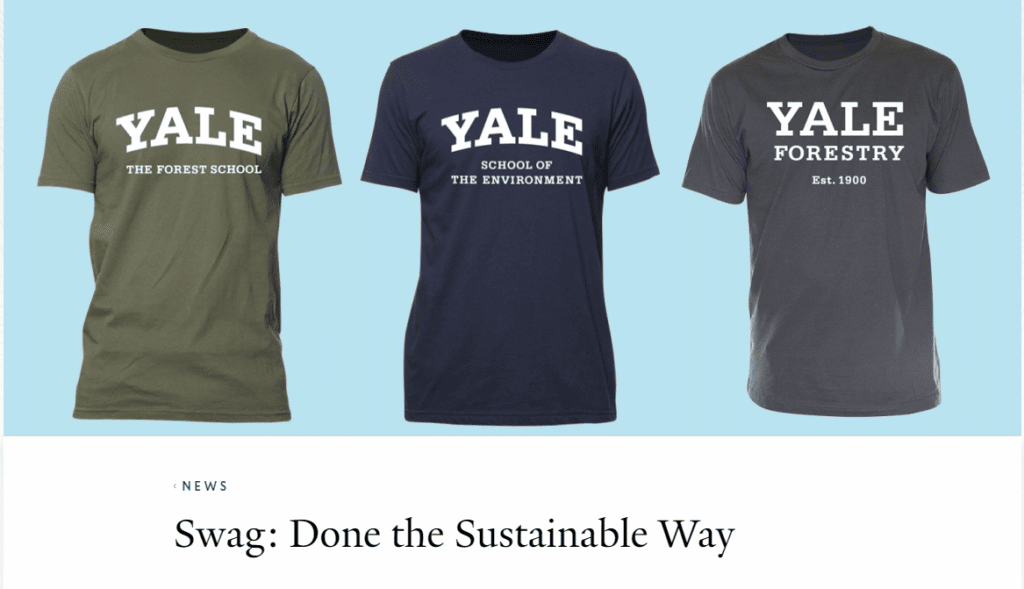 Yale t-shirts