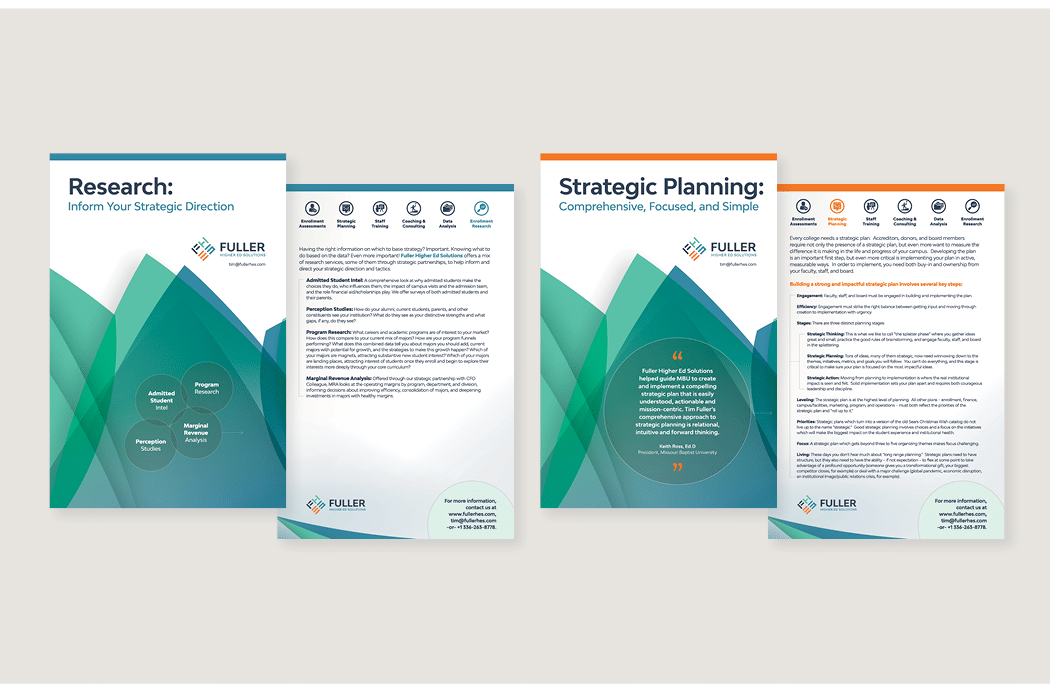 Brochures - Research and Strategic Planning