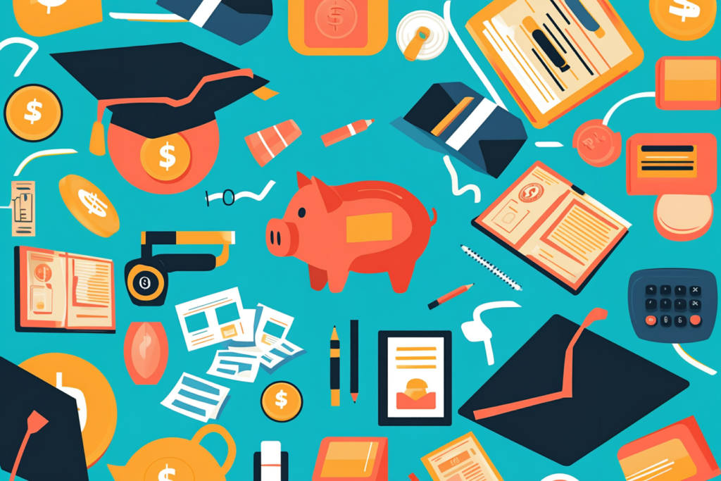Illustration showing how marketing dual enrollment programs can help families navigate difficult financial challenges.