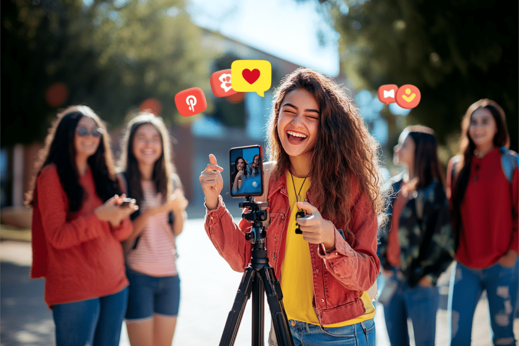 Allowing student social media takeovers is one answer to how to market a college with a small budget.