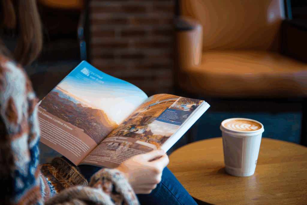 Illustration showing how print collateral like viewbooks can be used as a part of a mission-fit student recruitment strategy.