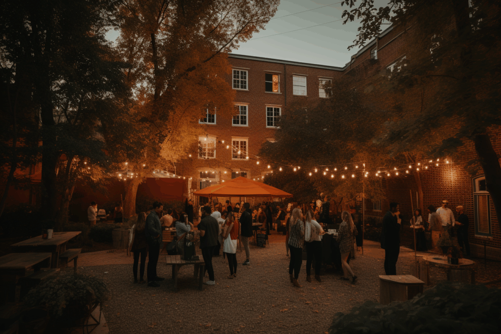 Illustration showing the power of event branding in higher education.