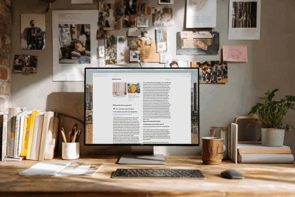 Illustration showing AI productivity in higher ed marketing can work.