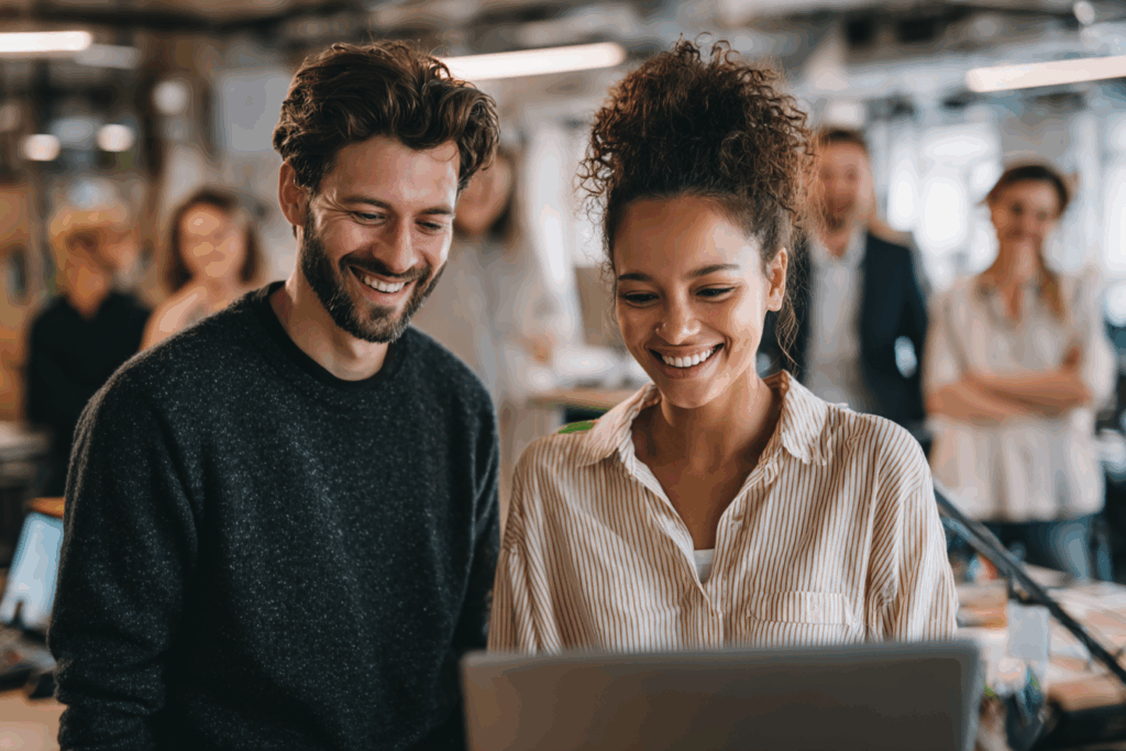 Illustration showing how marketers use the AI marketing readiness checklist to improve their enrollment results.