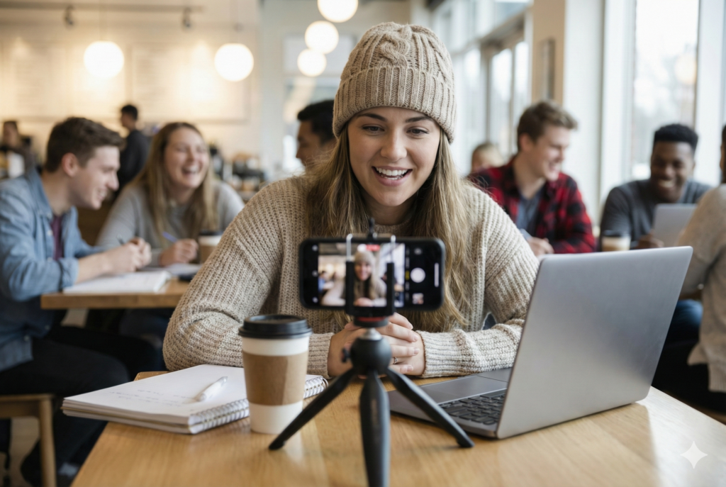 The future of higher ed video marketing relies heavily on student generated content.