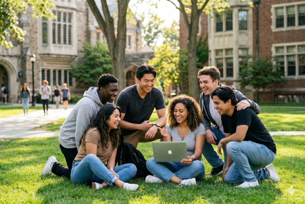 Illustration showing how mission-fit marketing brings in the students that best fit your school's mission.